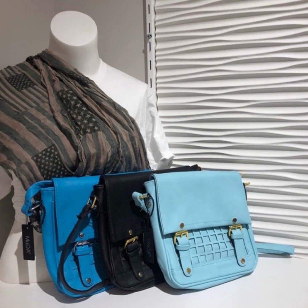 5 For $10 || MoDa New York || Lucite Faux Leather Crossbody Bag - Picture 2 of 4